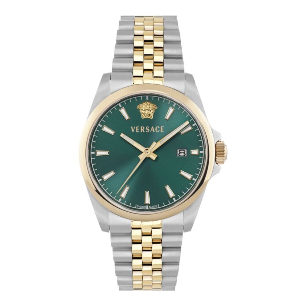 Versace Anteo Bracelet Watch Two Tone Mens